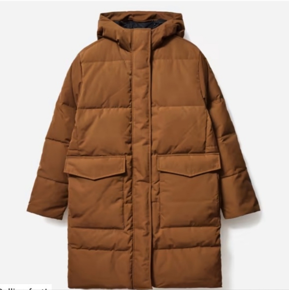 Everlane Renew Down Puffer Brown XS